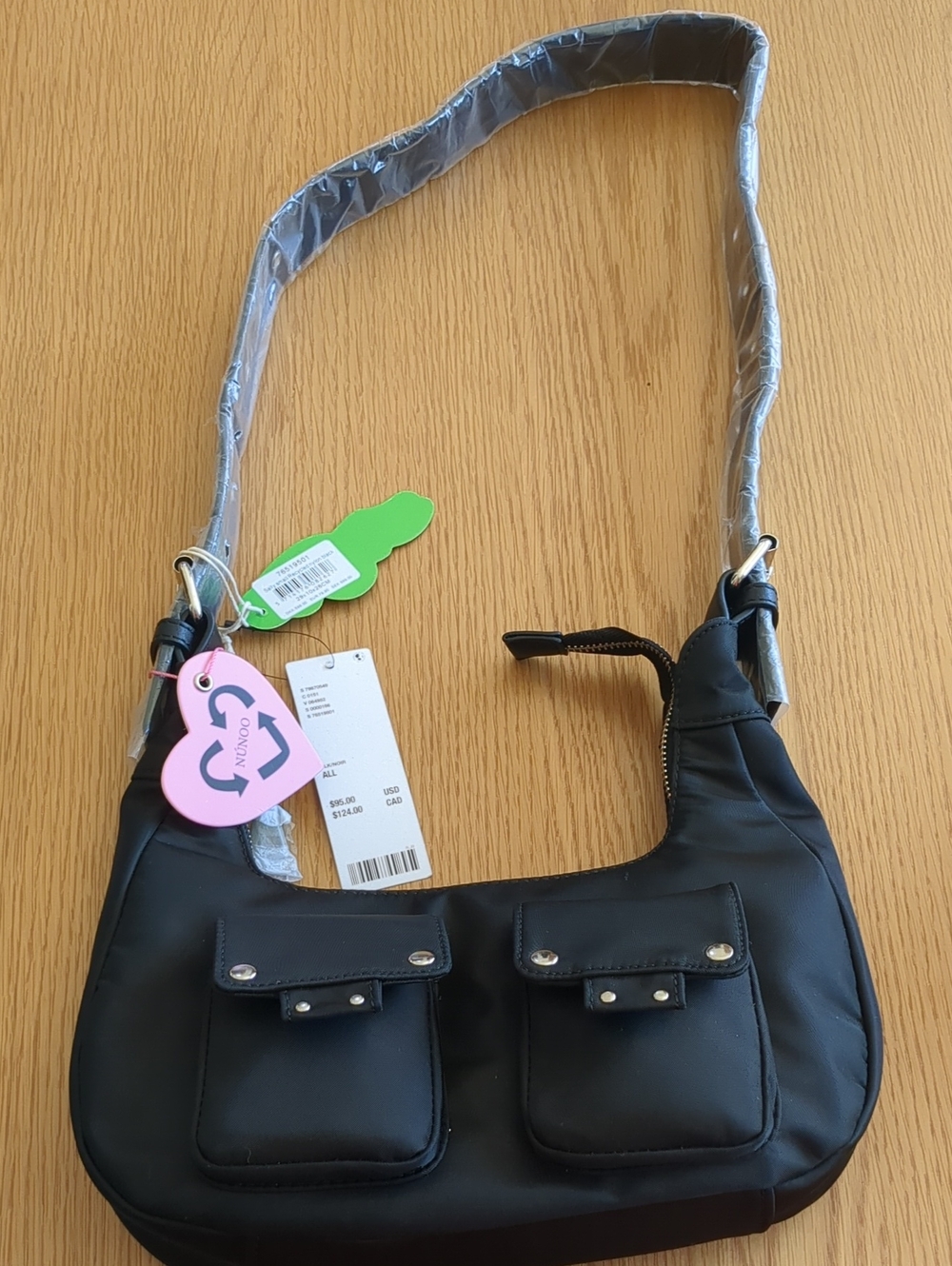 NWT Nunoo Sally Shoulder Nylon Bag - Picture 3 of 11